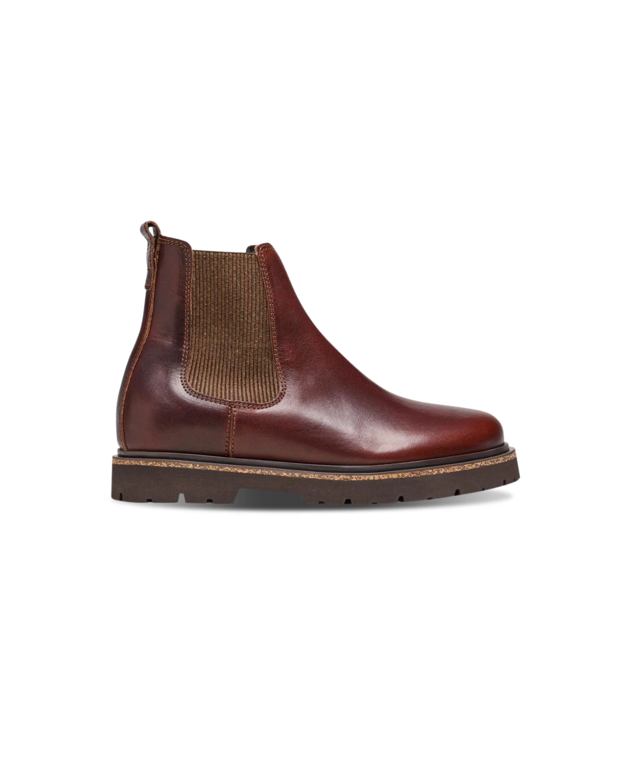 Birkenstock Highwood Natural Leather Chocolate Womens Boots