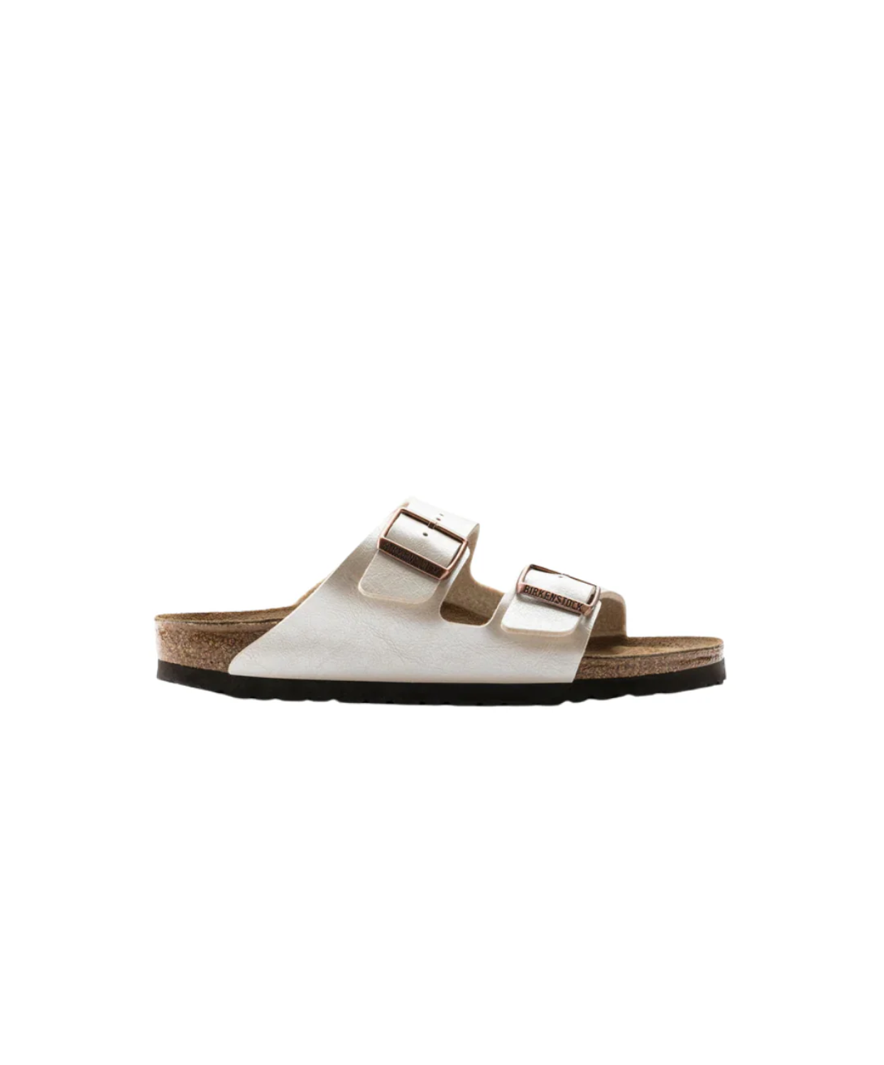 Birkenstock Arizona Birko-Flor Graceful Pearl White Sandals