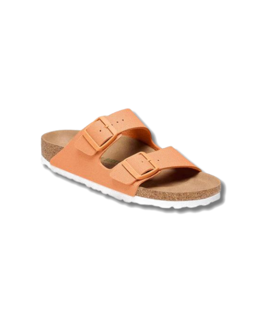 Birkenstock Arizona Textile Canvas Papaya Vegan Sandals
