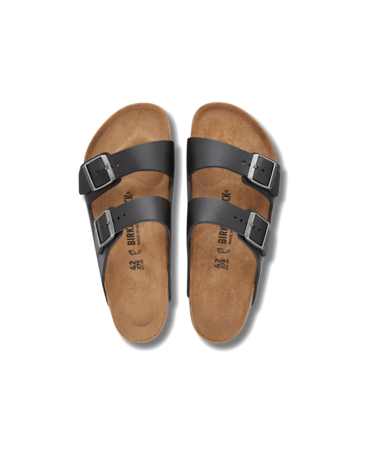 Birkenstock Arizona Vintage Leather Wood Black Sandals