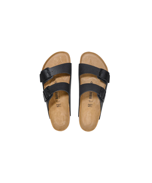 Birkenstock Arizona Birko-Flor Saffiano Black Sandals