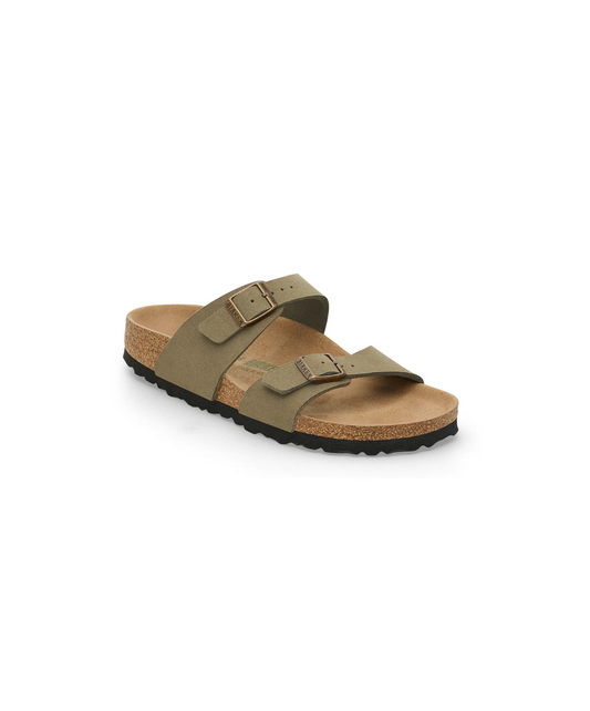 Birkenstock Sydney Synthetic Pine Green Vegan Sandals