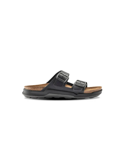 Birkenstock Arizona Cross Town Oiled Leather Black Womens Sandals