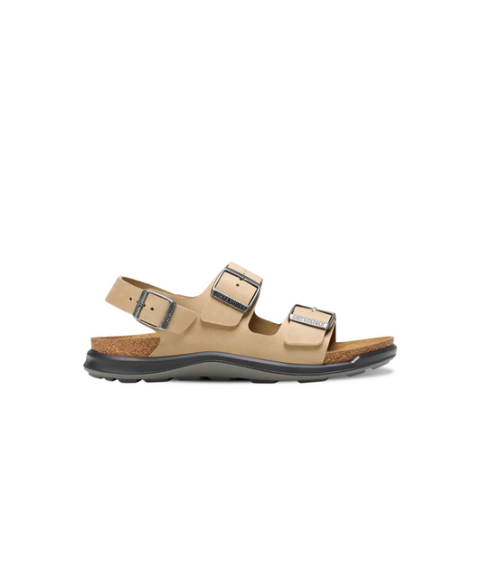Birkenstock Milano Cross Town Oiled Leather Tobacco Brown Womens Sandals
