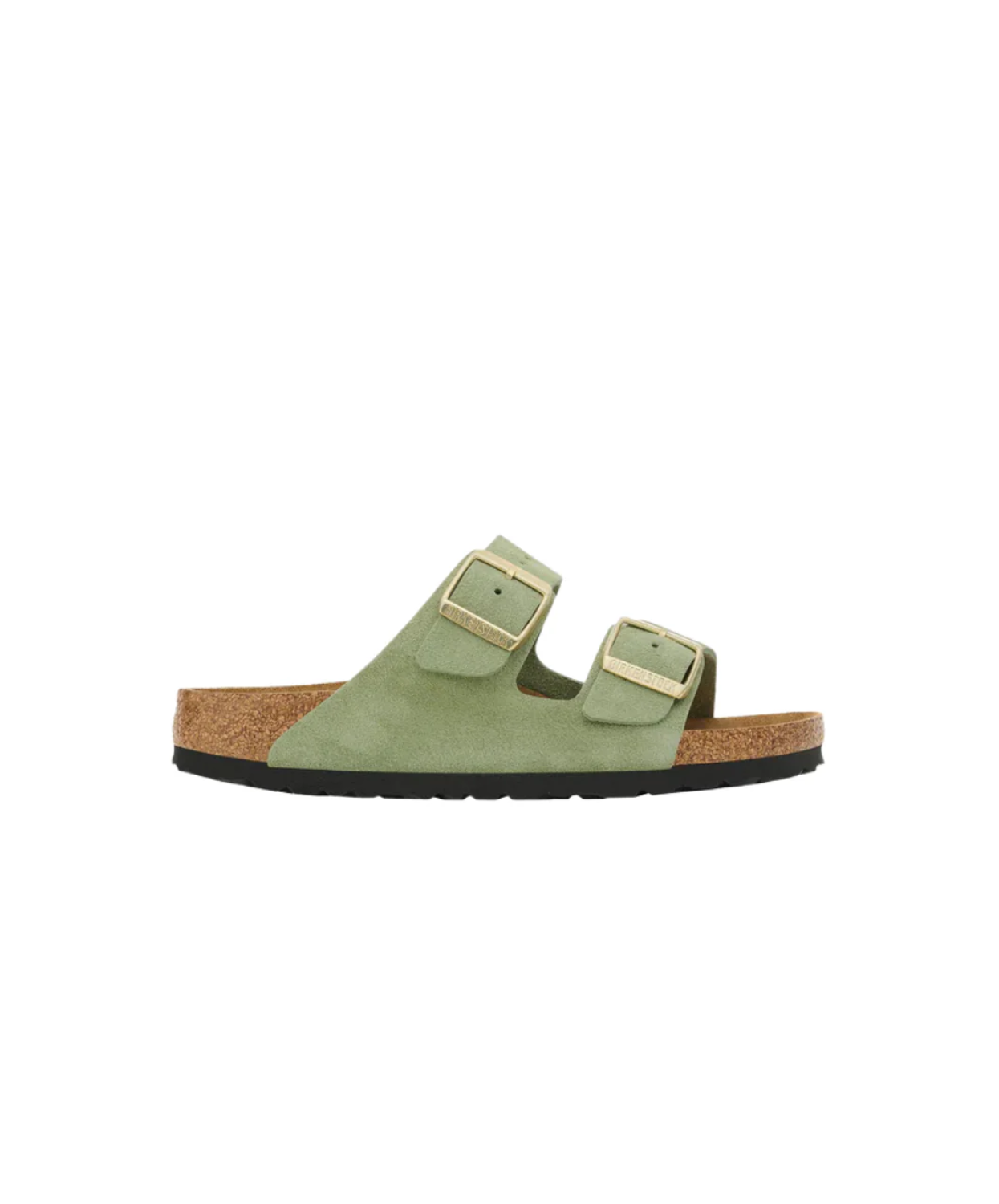 Birkenstock Arizona Soft Footbed Suede Leather Green Tea Sandals