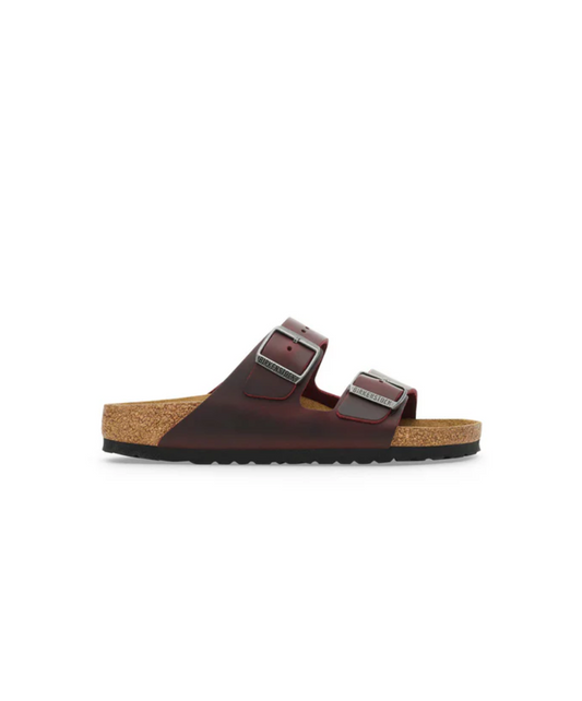 Birkenstock Arizona Oiled Leather Zinfandel Sandals
