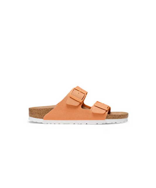 Birkenstock Arizona Textile Canvas Papaya Vegan Sandals
