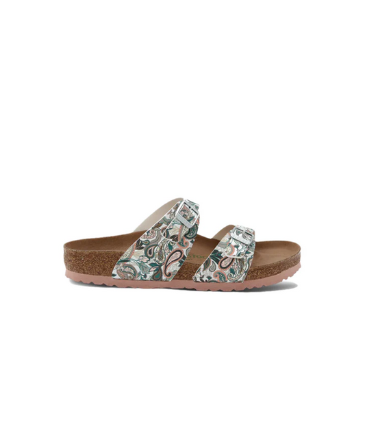 Birkenstock Sydney BF Paisley Light Rose/Multicolour Vegan Sandals