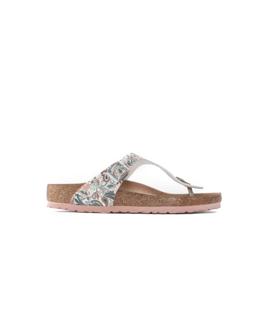 Birkenstock Gizeh BF Paisley Light Rose/Multicolour Vegan Sandals