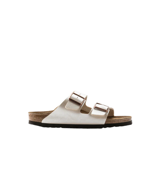 Birkenstock Arizona Birko-Flor Graceful Pearl White Sandals
