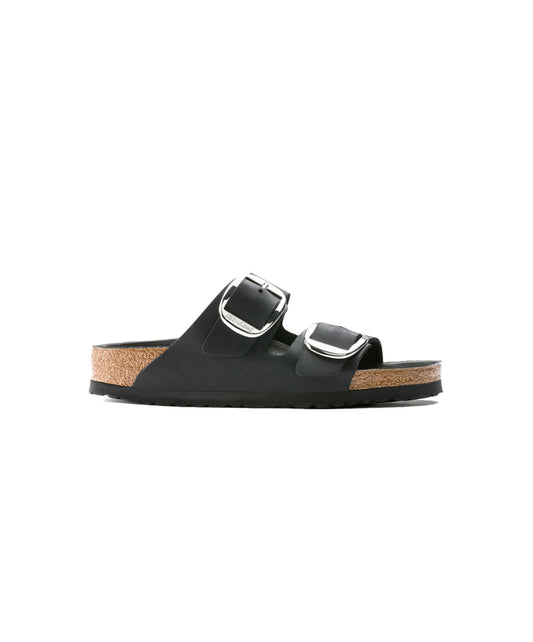 Birkenstock Arizona Big Buckle Oiled Leather Black Sandals